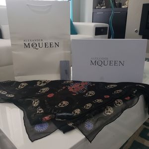 Alexander Mcqueen skull scarf retail $395